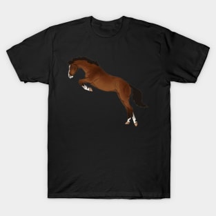 Jumping Bay Horse T-Shirt